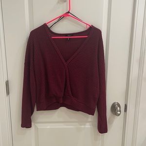 burgundy Forever 21 sweater